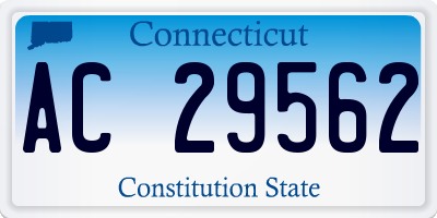 CT license plate AC29562