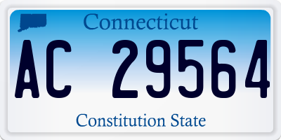 CT license plate AC29564