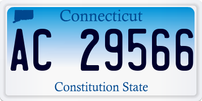 CT license plate AC29566