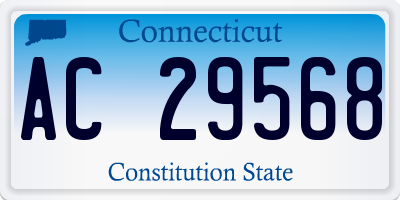 CT license plate AC29568