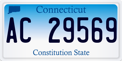 CT license plate AC29569