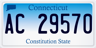 CT license plate AC29570
