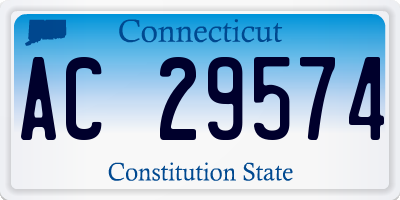 CT license plate AC29574