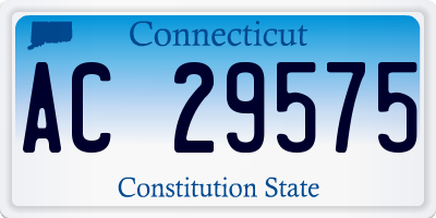 CT license plate AC29575