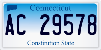 CT license plate AC29578