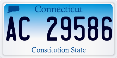CT license plate AC29586
