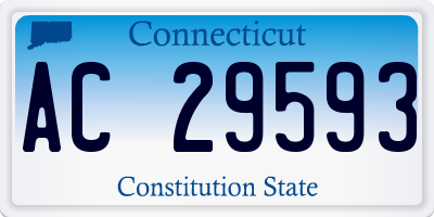 CT license plate AC29593
