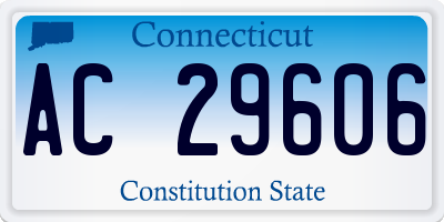 CT license plate AC29606