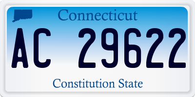 CT license plate AC29622