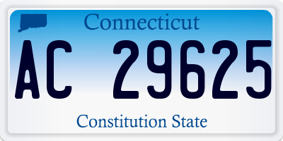 CT license plate AC29625