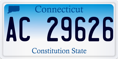 CT license plate AC29626