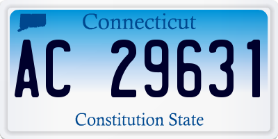 CT license plate AC29631