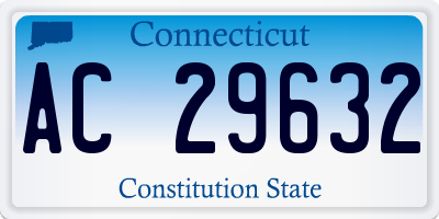 CT license plate AC29632