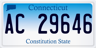 CT license plate AC29646