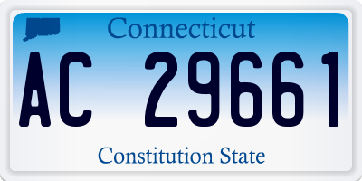 CT license plate AC29661
