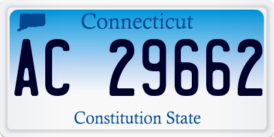 CT license plate AC29662