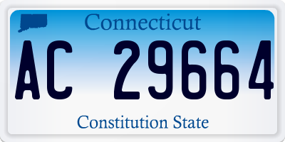 CT license plate AC29664