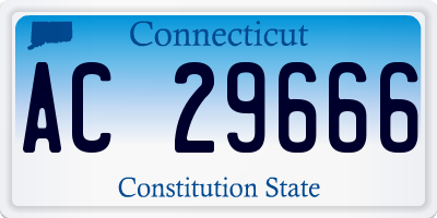 CT license plate AC29666