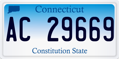 CT license plate AC29669