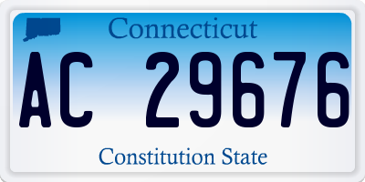CT license plate AC29676
