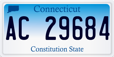 CT license plate AC29684