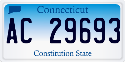 CT license plate AC29693