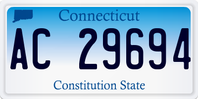 CT license plate AC29694