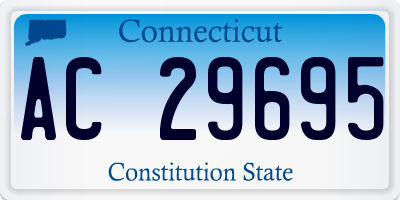 CT license plate AC29695