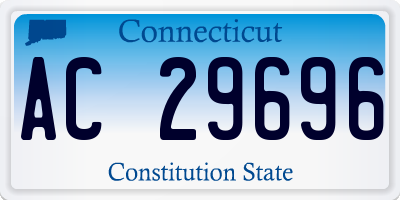 CT license plate AC29696