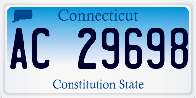 CT license plate AC29698