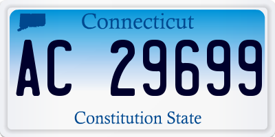 CT license plate AC29699