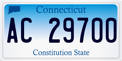CT license plate AC29700