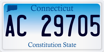 CT license plate AC29705