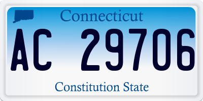 CT license plate AC29706