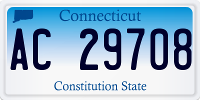 CT license plate AC29708