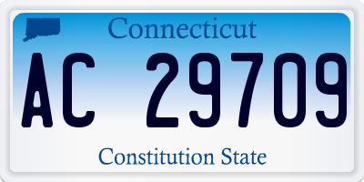 CT license plate AC29709