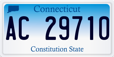 CT license plate AC29710