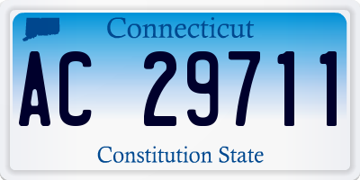 CT license plate AC29711