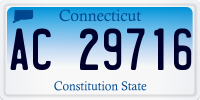CT license plate AC29716
