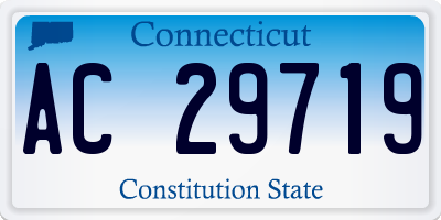 CT license plate AC29719