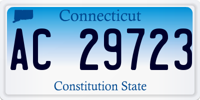 CT license plate AC29723