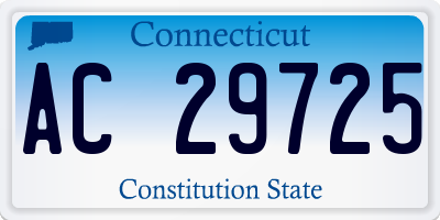 CT license plate AC29725