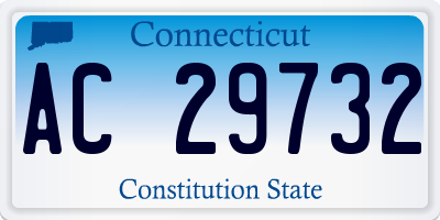 CT license plate AC29732