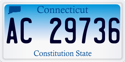 CT license plate AC29736