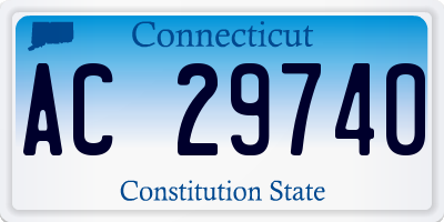 CT license plate AC29740
