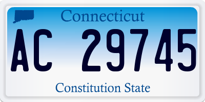CT license plate AC29745