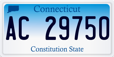 CT license plate AC29750