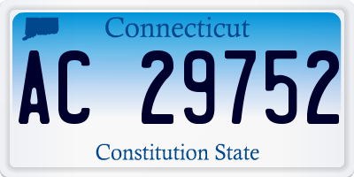 CT license plate AC29752