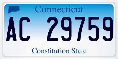 CT license plate AC29759
