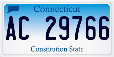 CT license plate AC29766